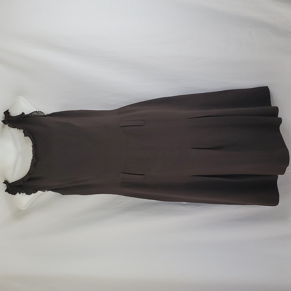 Moschino Cheap and Chic brown sleeveless dress sz 8